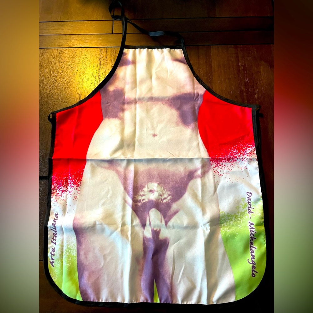 Michaelangelo’s David apron NWOT